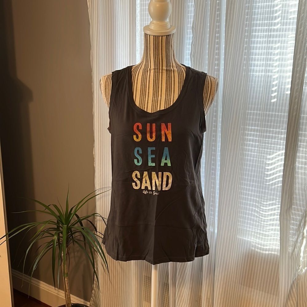 LIFE Is Good Women’s Tank Top. Medium